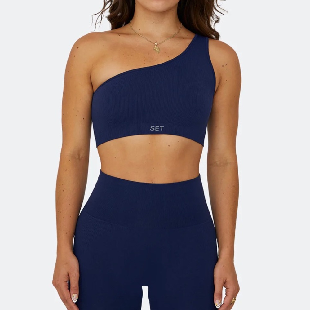 Set Active Sculptflex One Shoulder Bra Twilight